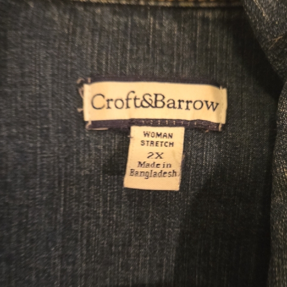 Croft & Barrow Dark Blue Stretch Jacket - Picture 2 of 5